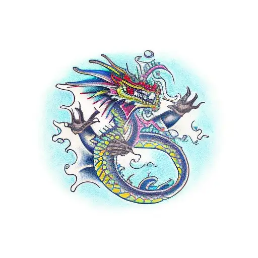 Apache Rinding A Dragon