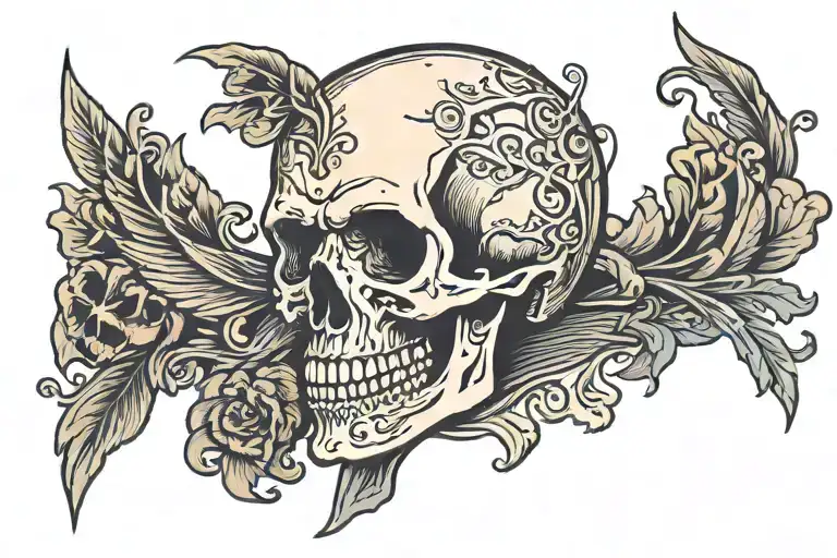 Tarot Card Skull Of Death