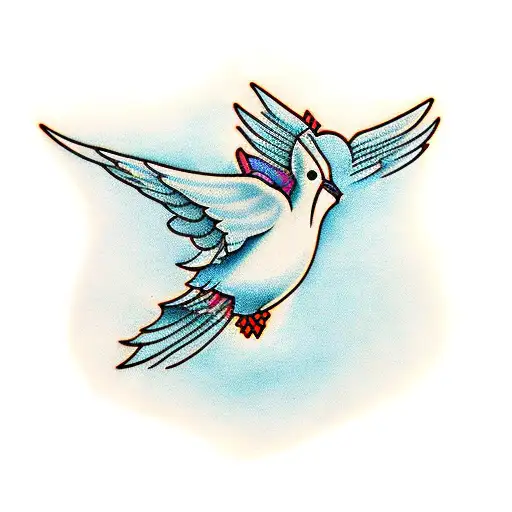 Dove With A Seven