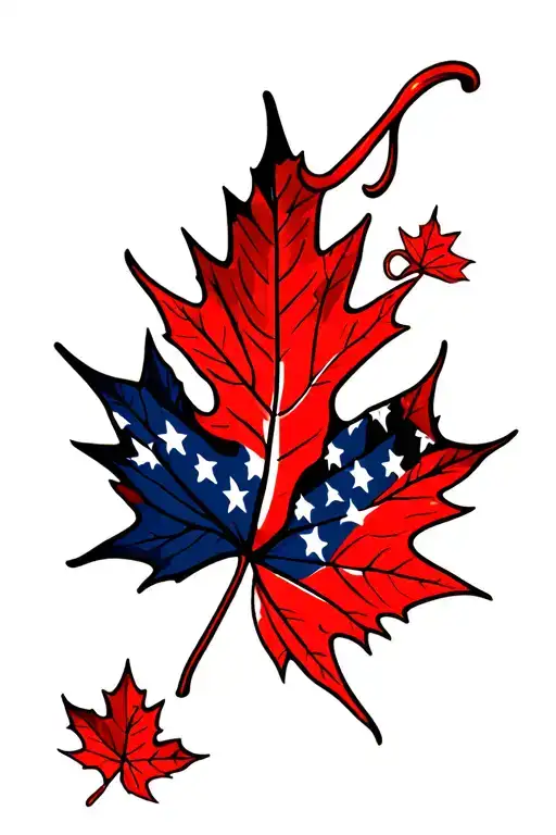 Patriotic Canadian Maple Leaf