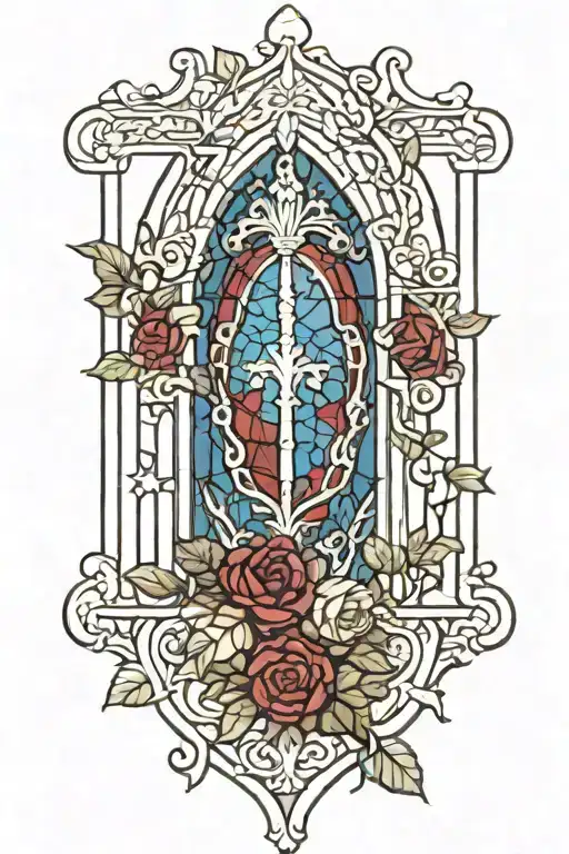 Gothic Stained Glass Window