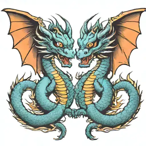 Two-headed Dragon Siamese Brother