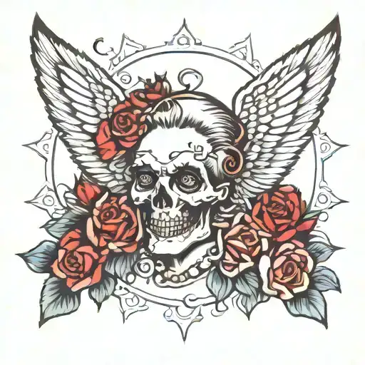 Traditional Style No Colour Christian Angle For My Deceases Grandma Netty