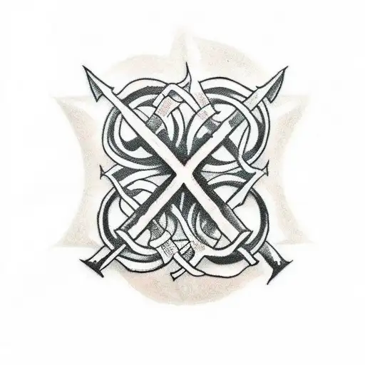 Incorporate Nordic Runes Into A Tattoo Representing The Client's Occupation As A Physical Therapist