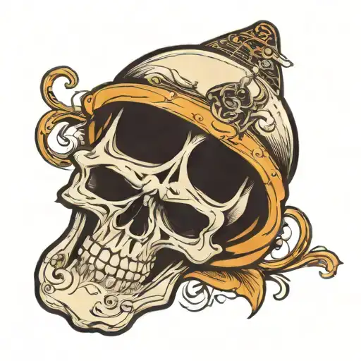 Skull And Guitar Neck