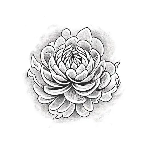 Chrysanthemum And Snake