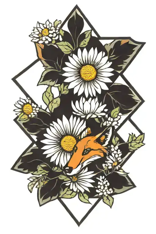 Fox Daisy Hexagon