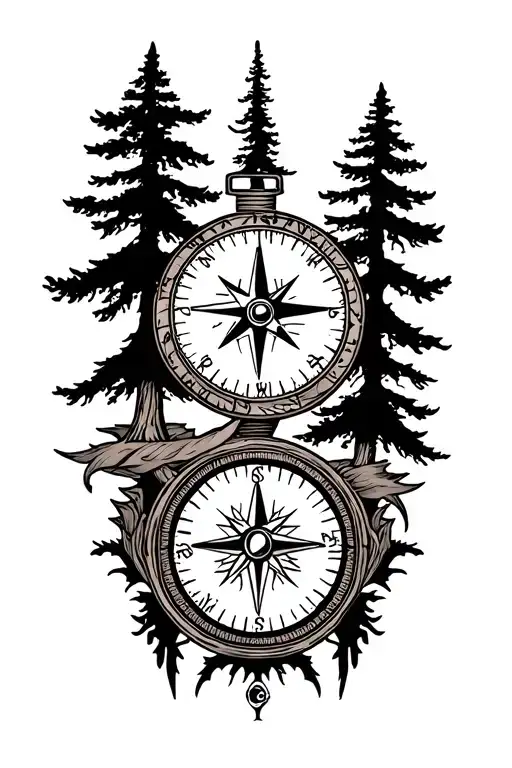 Trees And Compass