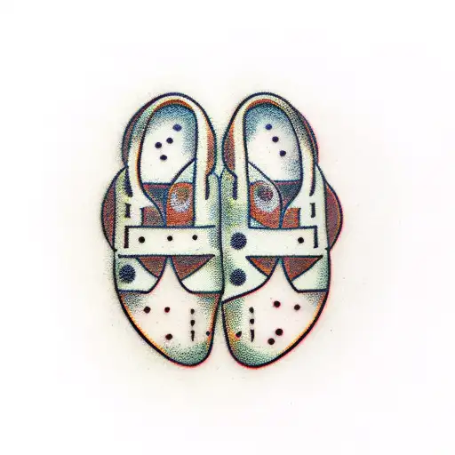 Baby Footprints Filled With Binary 1S And 0S