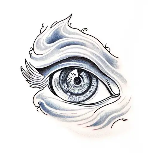 Eye Of The Storm With Cloud And Lightning