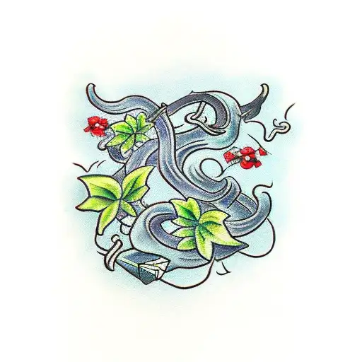 Sword Woth Vines Growing From It