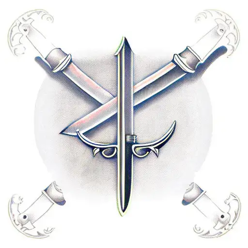 Sword With 3 Xs Inside The Blade