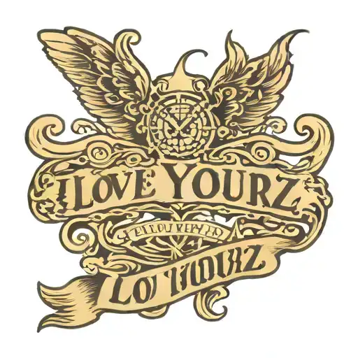 Love Yourz Written On Wrist