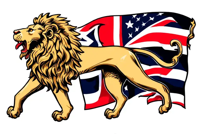 Scottish Lion From English Flag