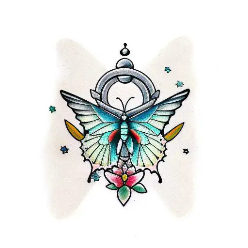 Aquarius And Butterfly