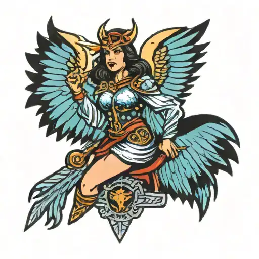 Valkyrie On The Left Forearm