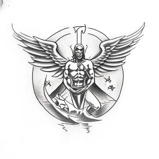 Michael Archangel Of War From Bible Fighting Demons Or Killing Lucifer