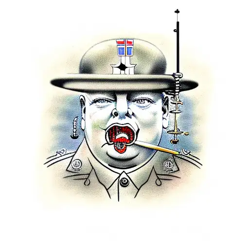 Churchill Crocodile Tank World War Two D Day Shooting Fire