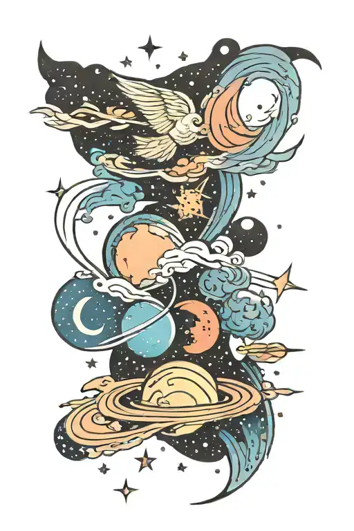 Galaxy Filled Sky Filled