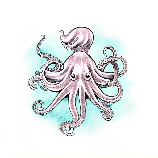 Octopus Fighting A Wizard