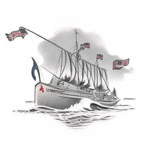 A Historical Hunting Scene From A Bygone Era