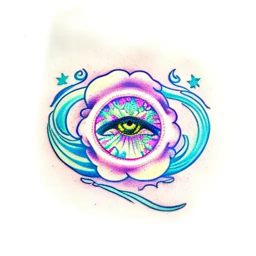 Sapphire Asters Morning Glorys And A Full Moon