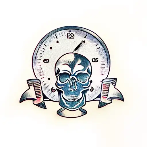 Skull Shaped Hour Glass