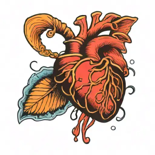 Ocean Thumbprint Heart