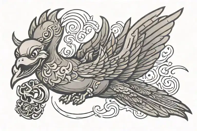 Devil Duck Gaming While Flying