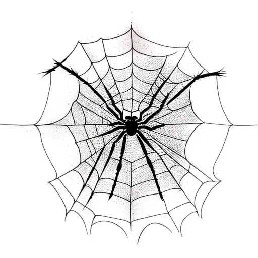 Spider Web And Blade