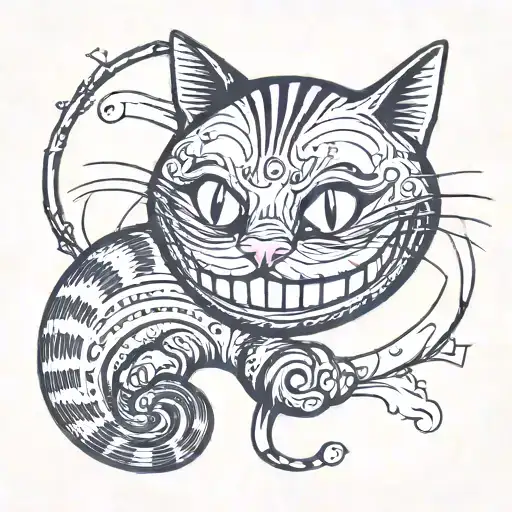 Cheshire Cat Yin Yang Symbol