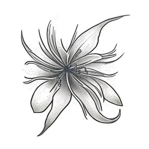 Red Spider Lily And Sad Face