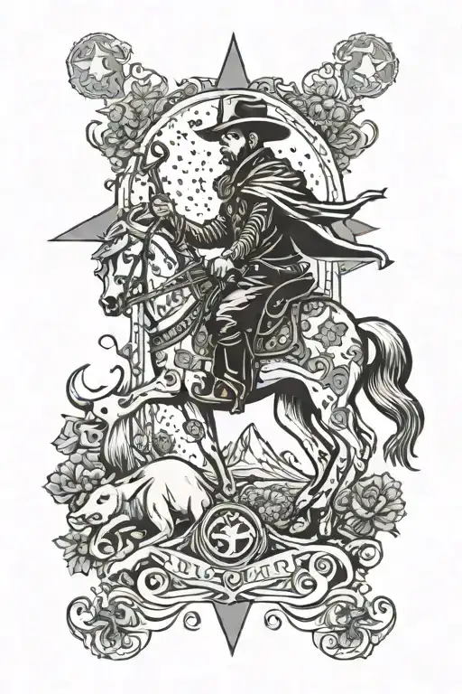 Tarot Nouse Dark Fantasy Cowboy