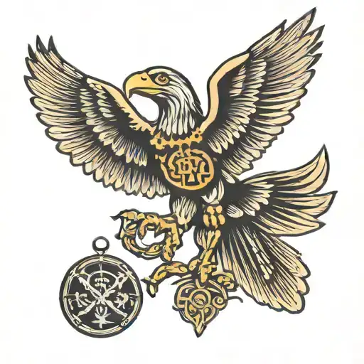 Skenderbeg With An Eagle Flying