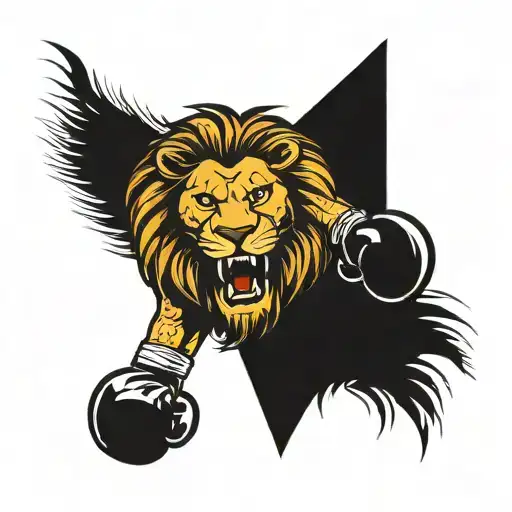 Lion Boxing Gloves