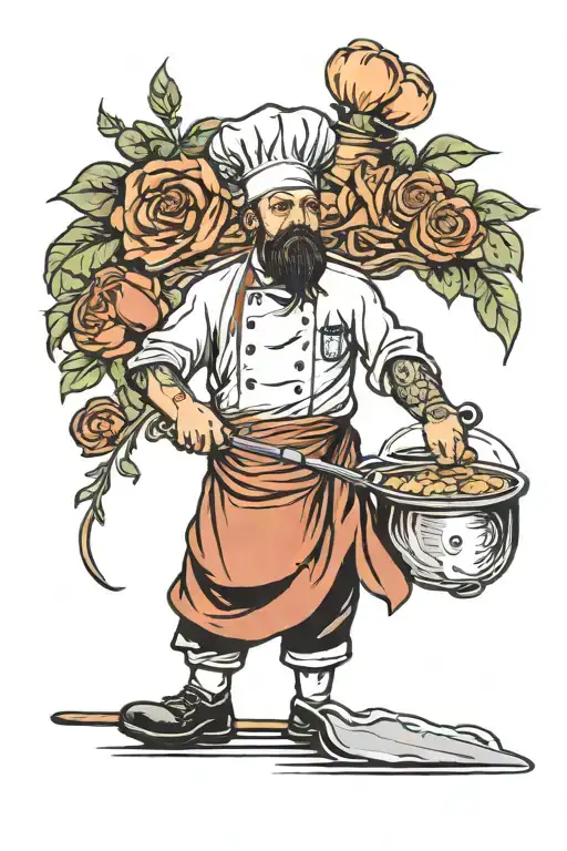 Chef Knive Seroundet By Ingridients