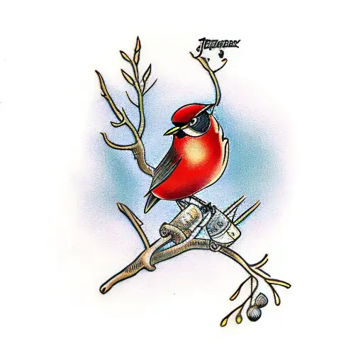 Red Robin On Branch
