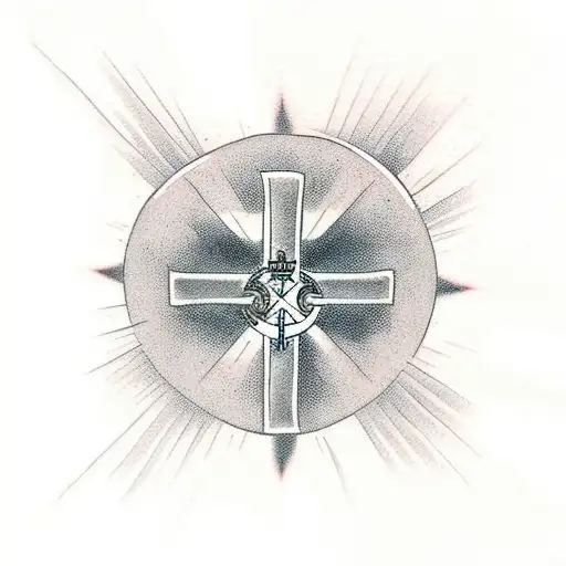 Christian Cross With Date