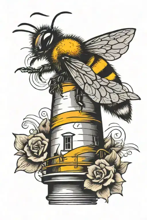 Bumble Bee Flying Lighthouse