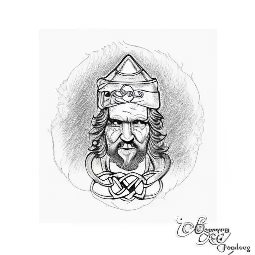 Celtic Red Rowan Tree Texas September Creepy Drawing