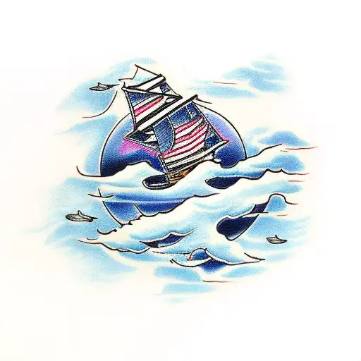 The Ocean And Clouds