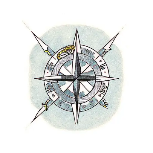 Arrow Crossing Compass