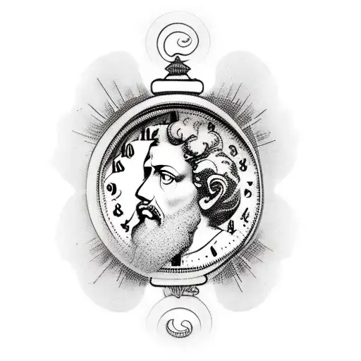 Marcus Aurelius With Clock