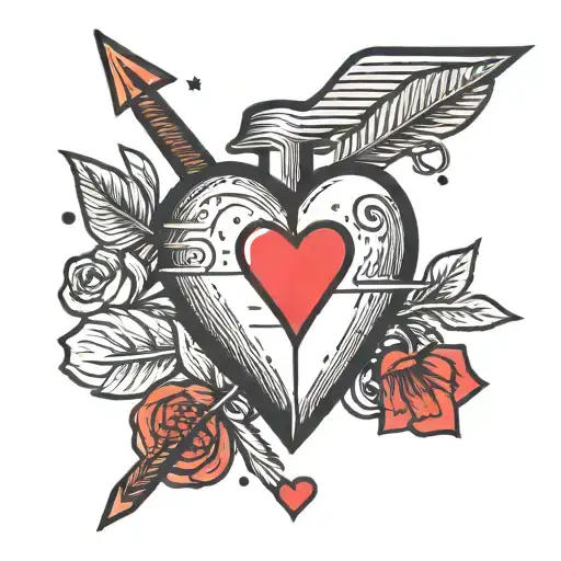 Heart With Arrow Piercing