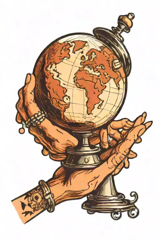 Hand Holding Globe