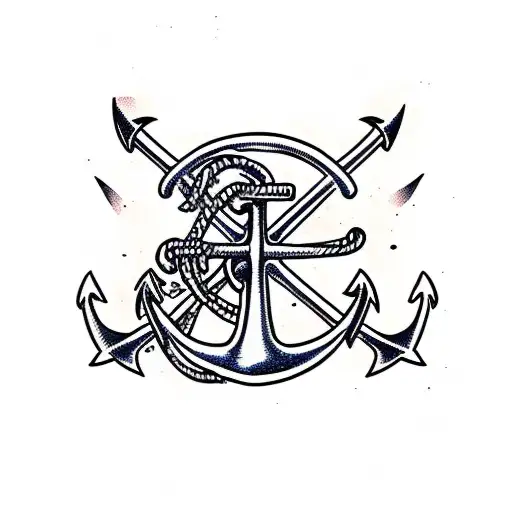 Anchor Going Through A Skull