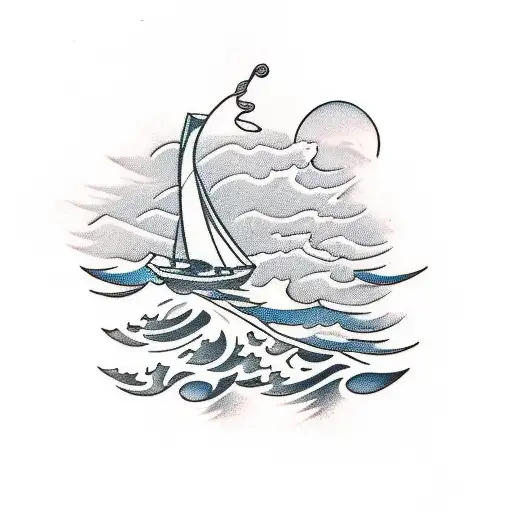 Full Back Ocean Scene