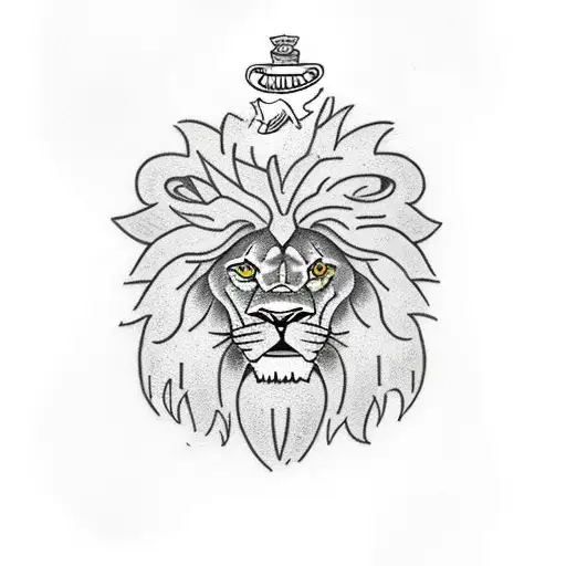 Lion Head Mouth Closed