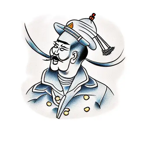 A Chinese Man Tattooing