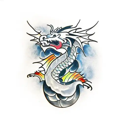 Dragon Wrapped Aroun Arm